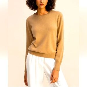 CLUB Monaco 💯 Cashmere Tan Sweater Size  S/P